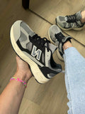 Sneaker Mona zwart- grijs