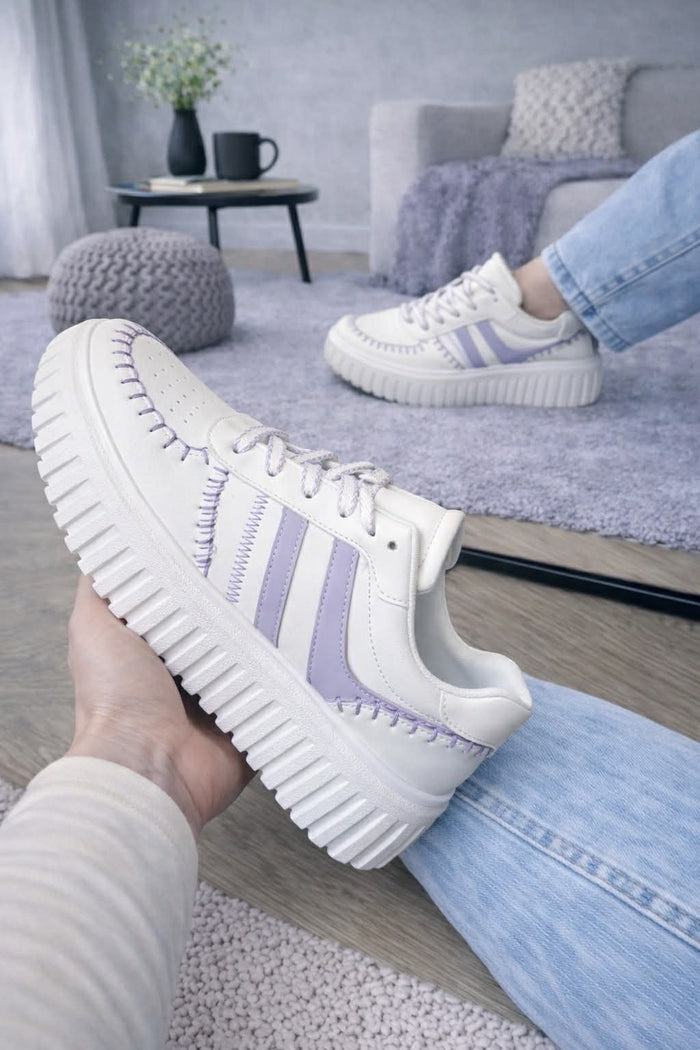 Sneaker Fleur paars