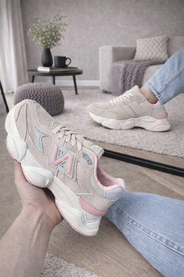 Sneaker Dana Grijsroze