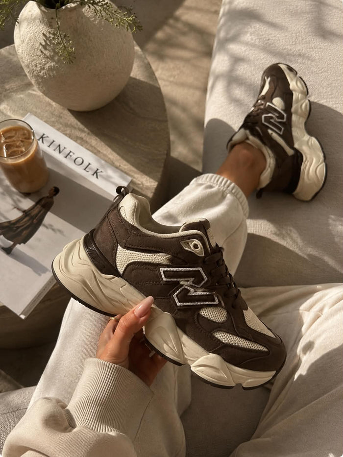 Sneaker Dana donkerbruin