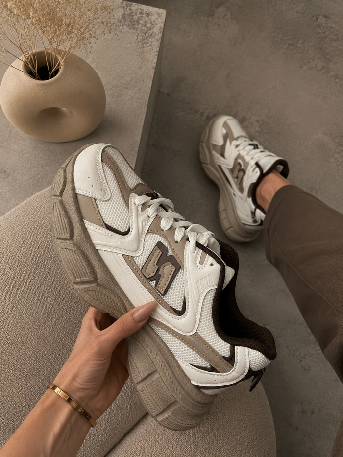 Zapatillas Elva caqui