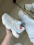 Sneaker Dana blauw met roze