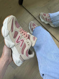 Sneaker Dana roze-beige