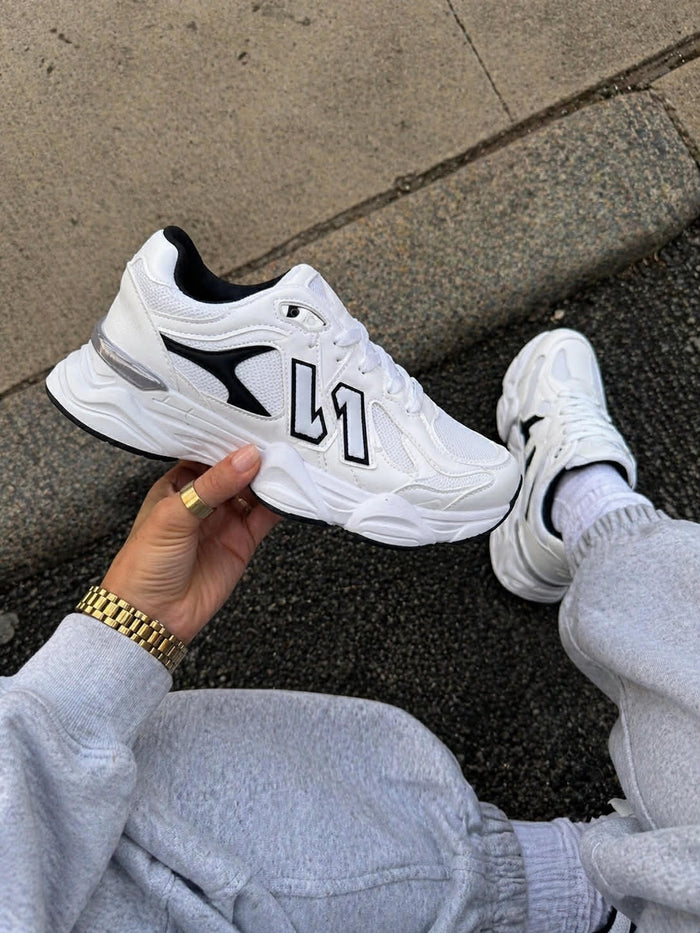 Sneaker Dana wit zwart