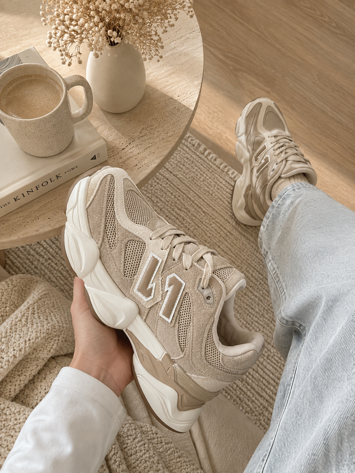 Zapatillas Dana beige oscuro