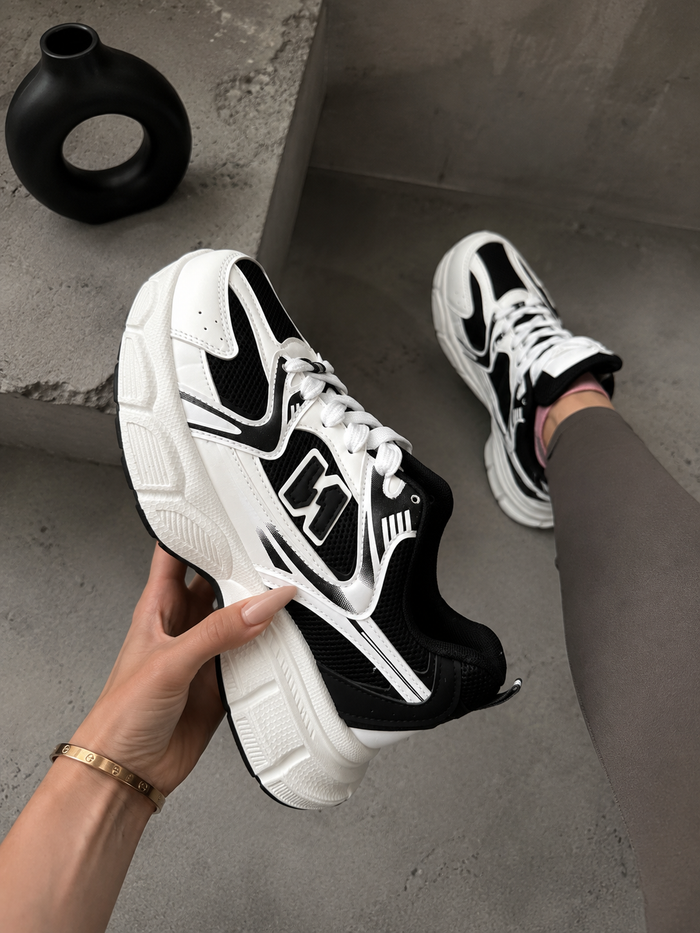 Zapatillas Elva blanco-negro