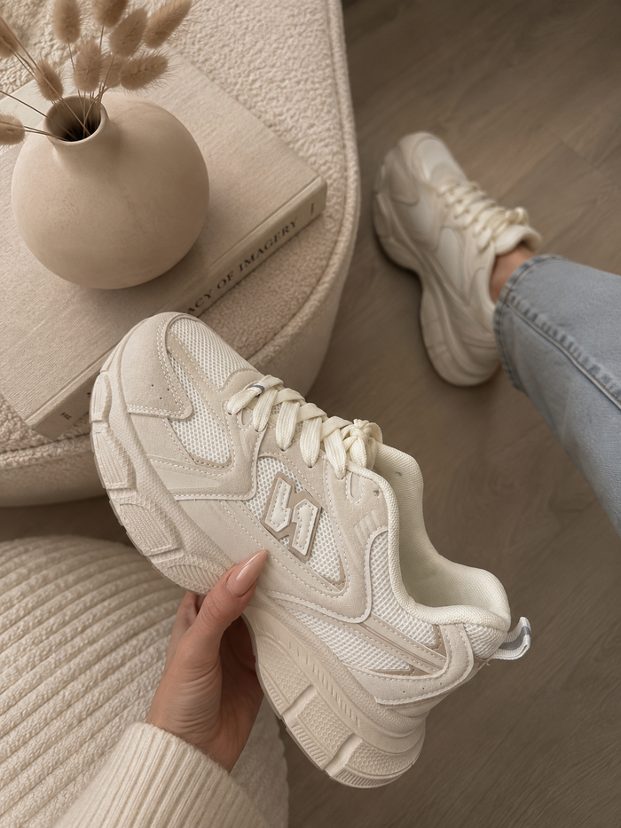Zapatillas Elva beige claro