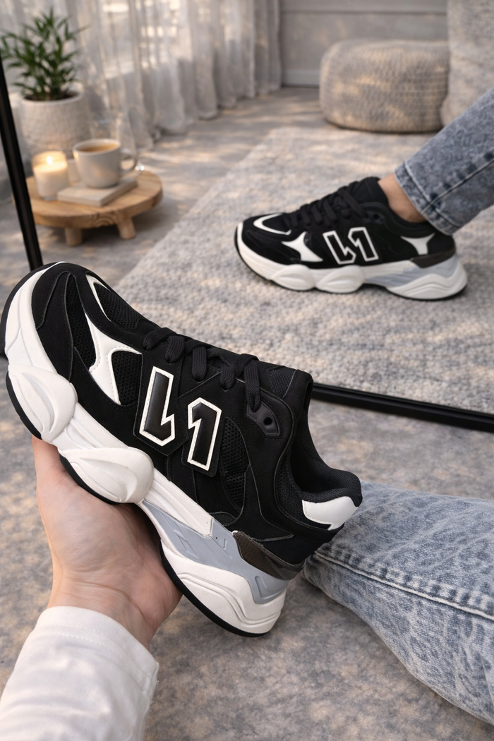Sneaker Dana zwart wit