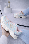 Sneaker Dana blauw met roze