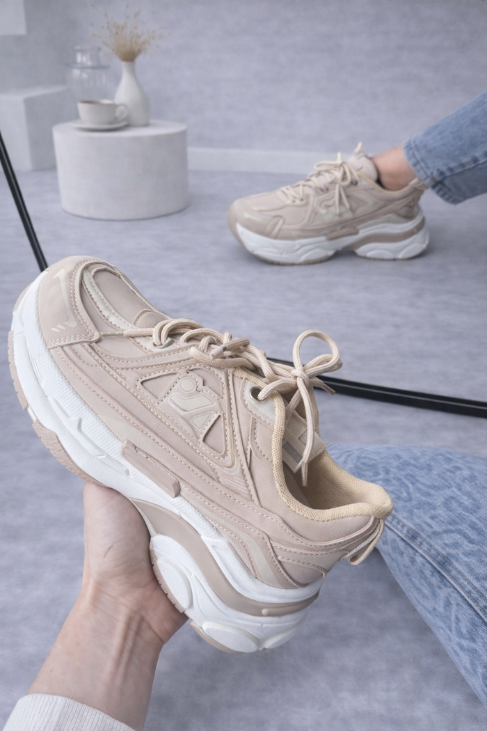 Sneaker Roos beige