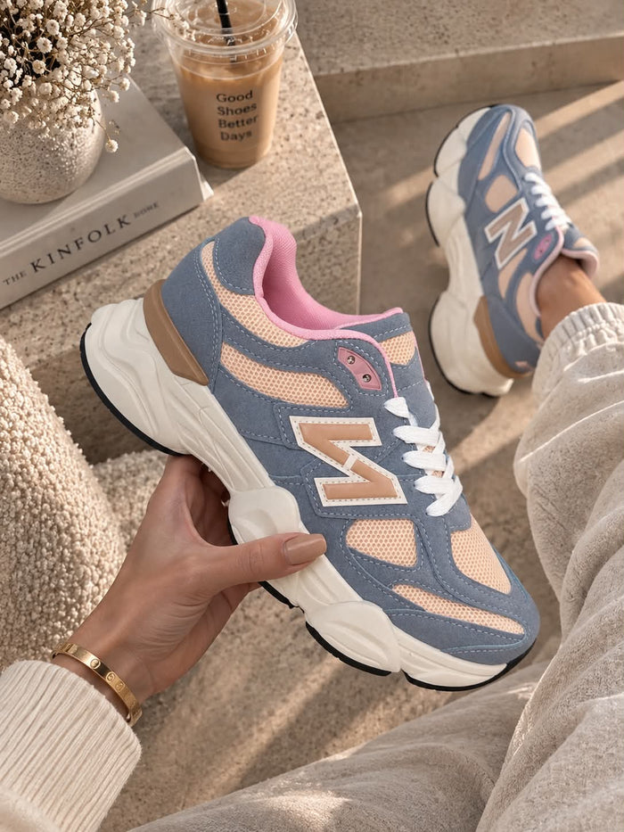 Sneaker Dana blauw-beige